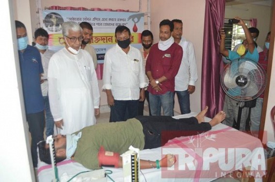 SFI-DYFI organised blood donation camp SFI-DYFI organised blood donation camp
